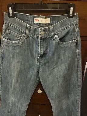 Levi's 514  14 Reg  27 X 27 Straight Leg WomensJeans in Washed Blue